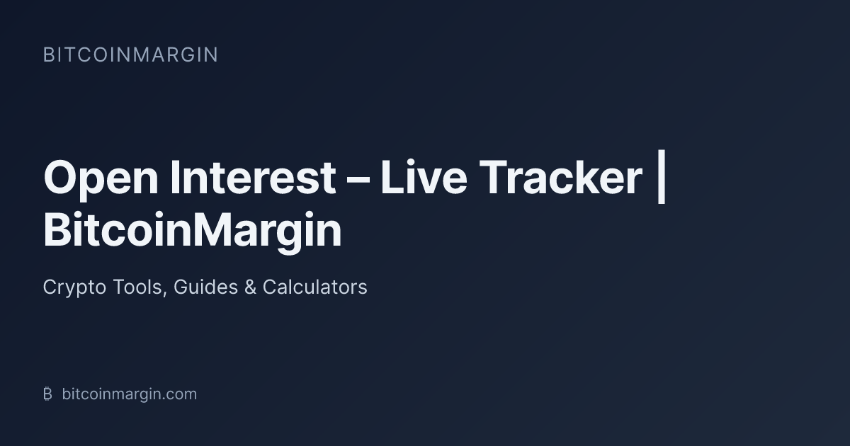 Open Interest – Live Tracker | BitcoinMargin
